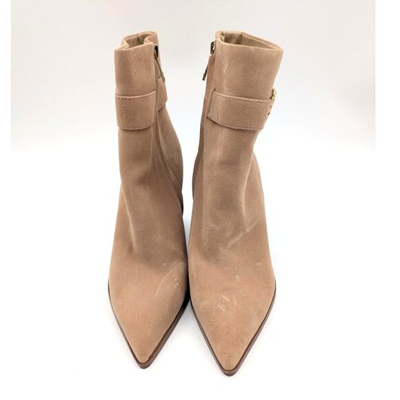 Sam Edelman Weslie Pointed Toe Wedge Bootie Women's Caramel Size US7 EU38 - Picture 2 of 12